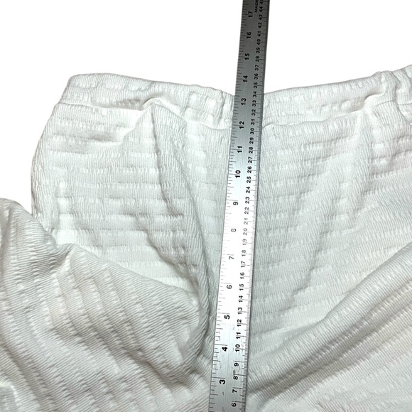 LULUS Blissful Beginnings White Poly Spandex Fully Lined Wide Leg Pants US Sz M - Picture 6 of 10